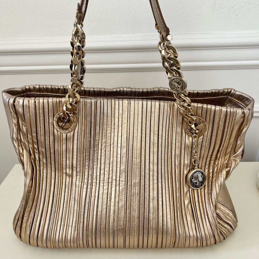 BVLGARI Lambskin Shoulder Bag